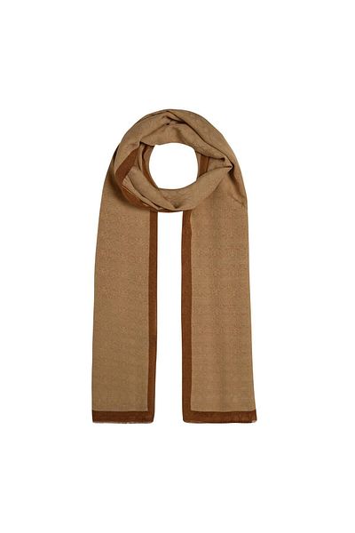 ipekevi Σάλι με μοτίβο Four Seasons Monogram 04356-honey Foam