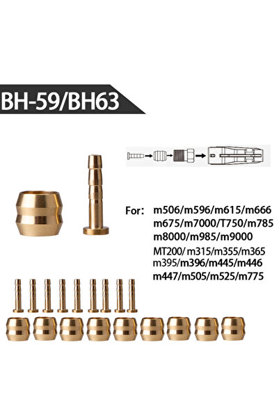 Choice 10 قطع BH59 ZTTO دراجة الفرامل الهيدروليكية إبرة زيت أداة سائق خرطوم ا...