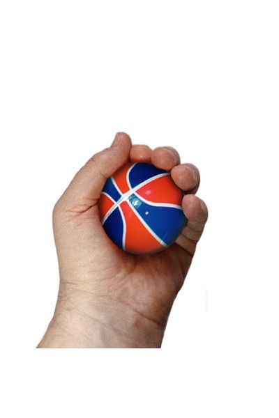 CNE Ticaret Mini Sponge Colorful Basketball 6 cm Stressball Four Pack