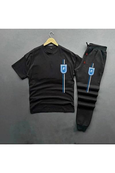 Pisa Art Universitatea Craiova T-Shirt + Sweatpants 2-Piece Combination Set