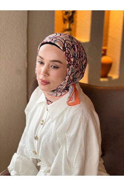 Modakaşmir Ivy Pattern Cotton Scarf