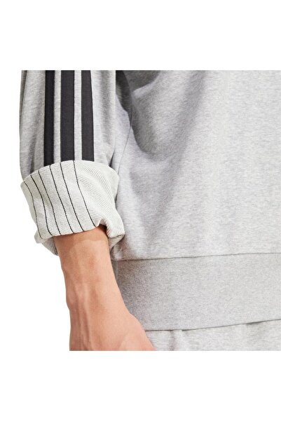 adidas Men's Gray Sweatshirt m 3S ft Swt Je6374