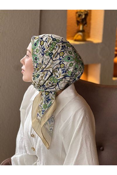Modakaşmir Ivy Pattern Cotton Scarf