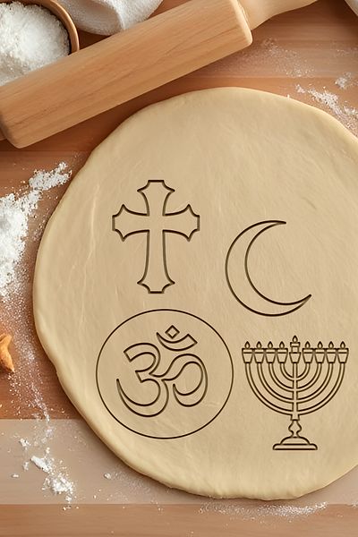 oalpo Beliefs Set Cookie Mold, Dough Shaper, Biscuit Mold, Easy Cutting Tip