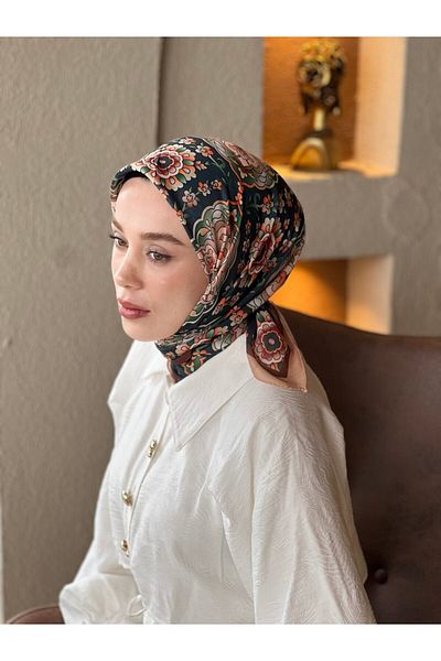 Modakaşmir Eșarfă din bumbac cu model aprilie