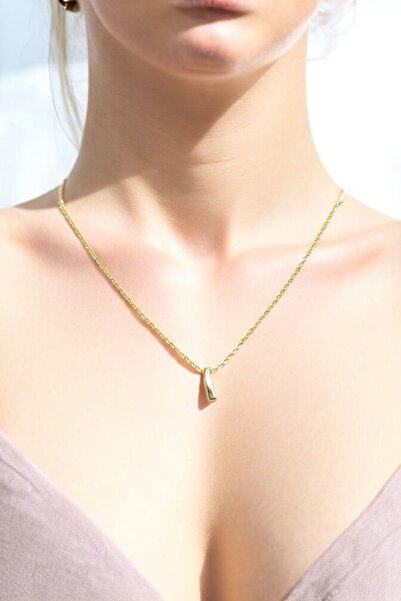 Atolyezone I Harfi Tasarım 18k Altın Kaplama Harfli Kolye Isimli Kişiye Özel ...