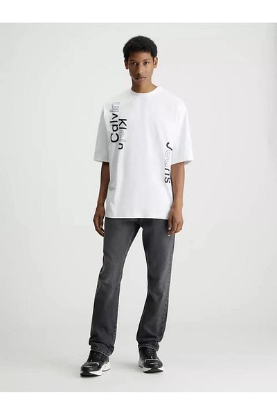 Calvin Klein White Men's Short Sleeve T-shirt