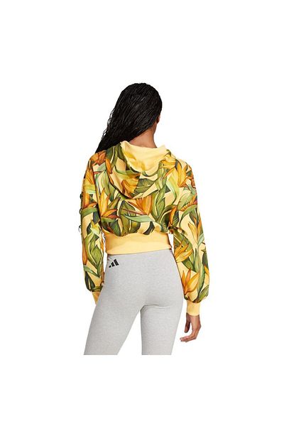 adidas Hanorac galben pentru femei Farm Hoodie Jd6282