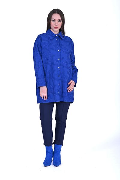 Invee INVEE 7019 - Cămașă Indigo Hole lucrată manual