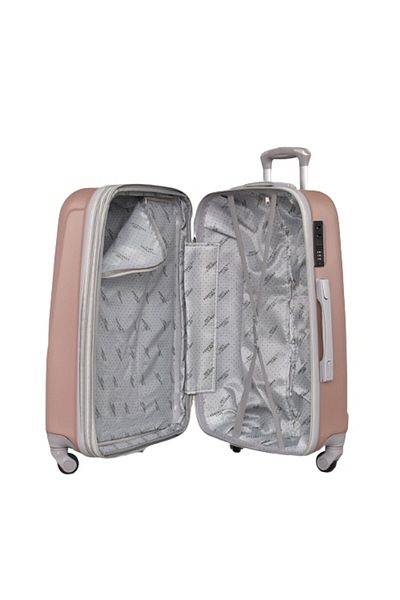 OEM Set Valize, Perfect line, ABS, 73 x 32 x 47 cm, Extender, 4 buc, Roz