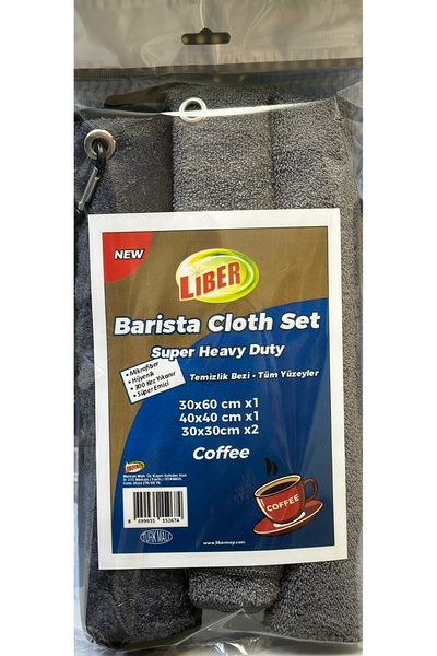 Liber Barista Cloth Set Barista bezi (4 'LÜ BEZ) Mutfak Kahve Ekipmanları ve Süt Buhar Çubuğu Mikrofiber Temizleme Bezi
