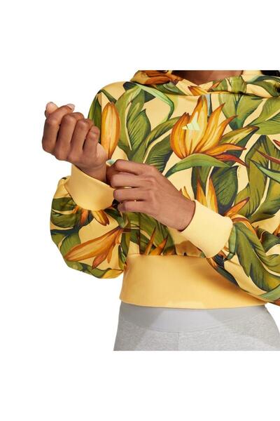 adidas Γυναικείο κίτρινο φούτερ Farm Hoodie Jd6282