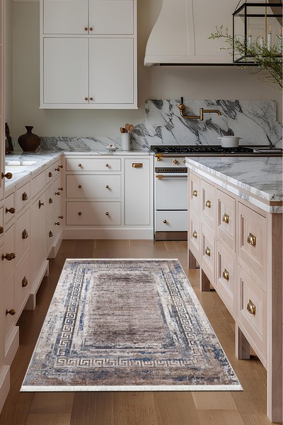 CENTER AVM Renkli, Halı Mutfak Halısı Makinede Yıkanabilir Halı Kaymaz Taban ...