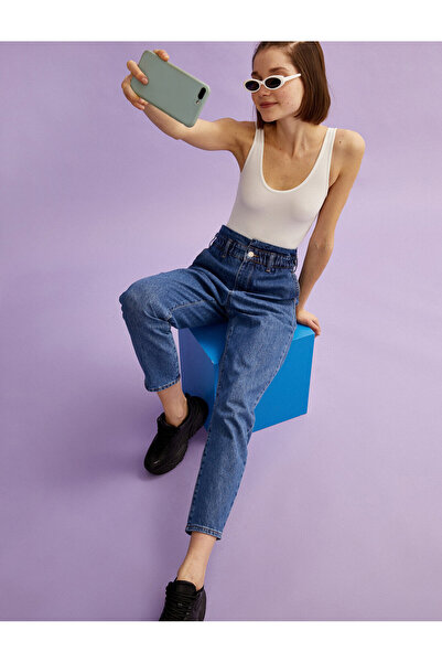 Koton Dunkel Indigo Damen Jeans 5WAL40239MD