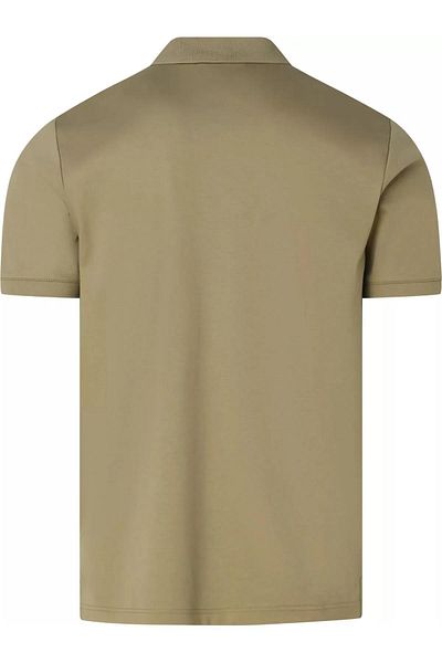 Calvin Klein Men's Logo Detailed Short Sleeve Polo Neck Khaki T-Shirt