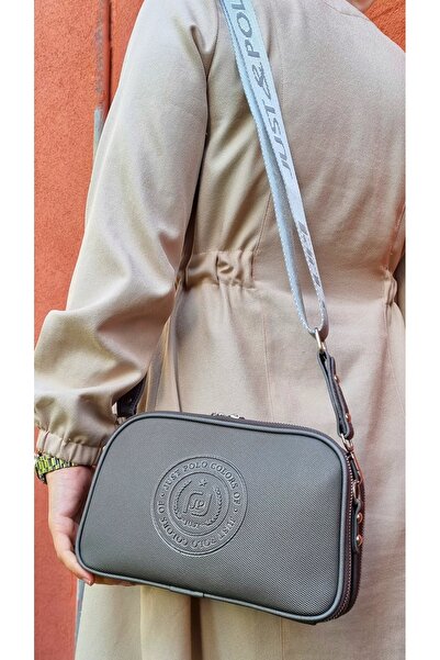 Just Polo JP حقيبة كتف نسائية رمادية مكونة من 5 أقسام من Justpolo طراز Tm4023...