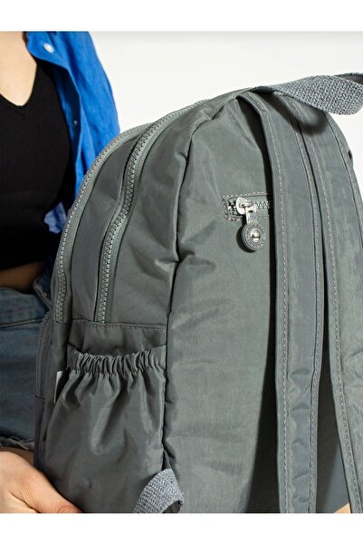 Just Polos School Bag Mega Large Size Unisex Gray Multi-Compartment Backpack