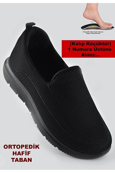 MYSSTORE Full Light Sole Men's Sports Shoes Summer Light Sole Black