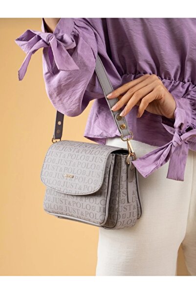 Just Polo JP Justpolo Women's Gray 3-Compartment Shoulder and Crossbody Bag