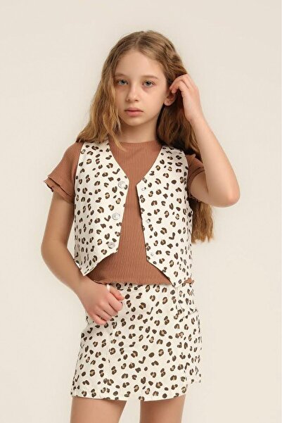 Escabel Дівчачий жилет з принтом