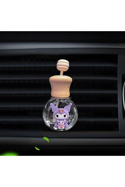 Choice Kuromi 8ML Sanrio Kitty Perfume Bottle Air Outlet Cute Car Perfume Clip Sanrio Car Aromatherapy Bott