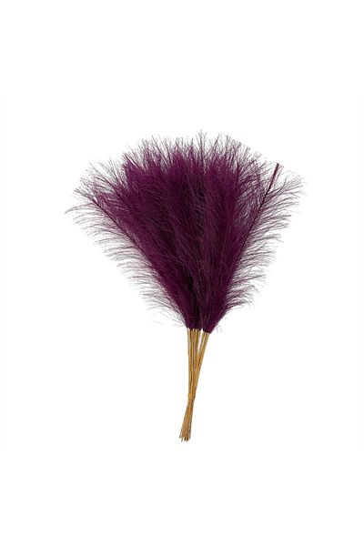 Choice Dark purple 55CM 10PCS Fluffy Pampas Grass Boho Decor Flower Fake Plant Reed Simulated Wedding Party