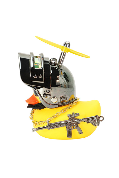 Choice خوذة لعبة بطة زرقاء داكنة لطيفة من المستوى 3، زينة بطة صفراء وسوداء، أ...