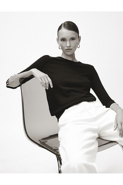 Koton Piping Detailed Knitwear Sweater Rayon Blended