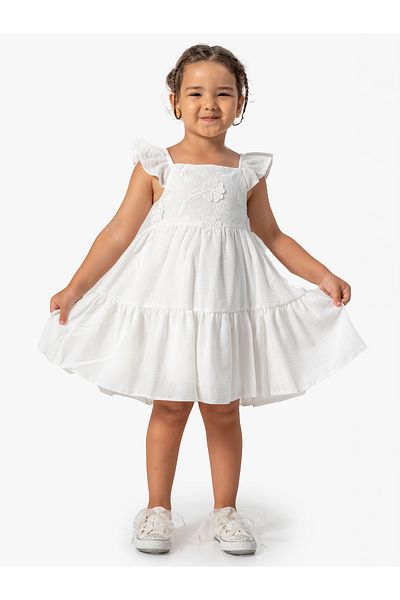 Civil Girls 2-5 Years Girl's Ecru Dress