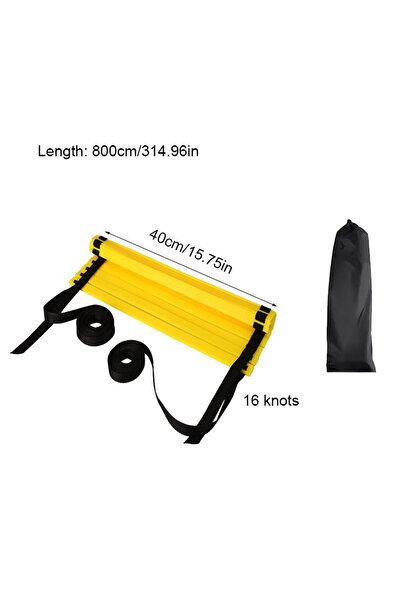 Choice سلم خفة الحركة بطول 8 أمتار قابل للإزالة للتدريب على السرعة والمرونة الرياضية، تدريب كرة القدم المحمول