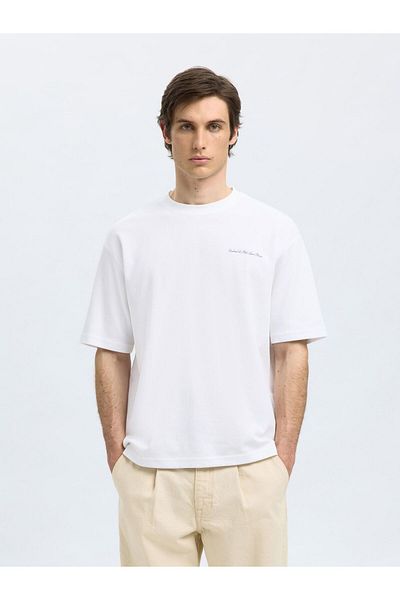 Selected Homme T-Shirt Loose Fit Print