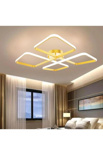 DEFNE AVİZE Novem Eskitme Plafonyer Ultra Süper Günışığı Ledli Avize