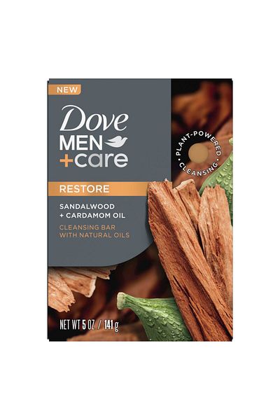 Dove Men+Care Cleansing Bar Restore with Sandalwood and Cardamom Oil 141 g