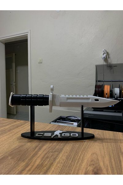 Modellio3D Cs:Go M9 Bayonet 3D Printing Decorative Knife Model + Stand