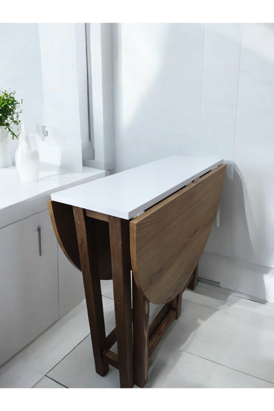 ADIM EBATLAMA Katlanır Kanatlı Masa Yemek Masası Çalışma Masası Mutfak Masası