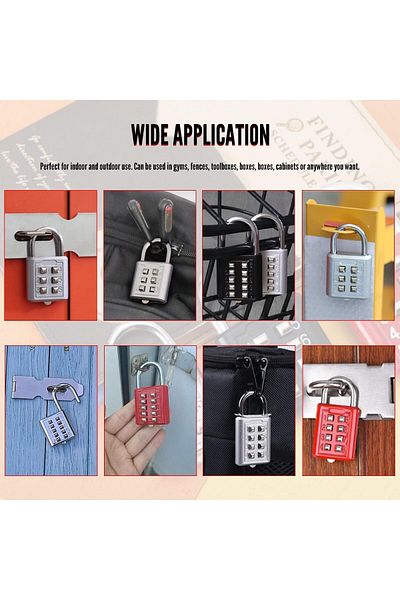 Lock & Lock 2small metal combination disc locks,secure digital code lock4travel,luggage,drawer,bicycle,travel