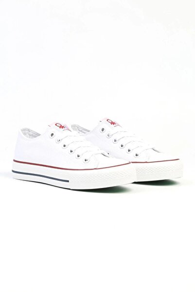 Benetton Women's Sports White Shoes