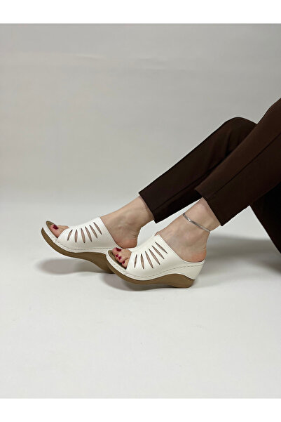 Carlaverde High Sole Orthopedic Women's Slippers Heel Height 8 cm 170677