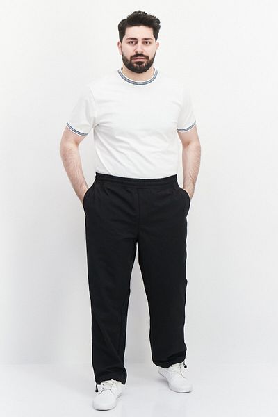 Selected Homme Men Fashion Fit Solid Straight Leg Pant, Black
