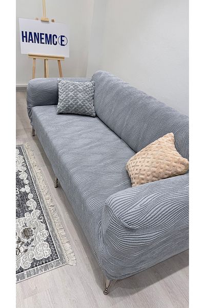 HaNemCe Jacquard 3-Seater Sofa Cover, Sofa Bed Sofa Cover (PRODUCT CONTENT 1PCS)