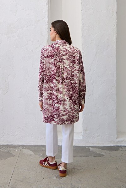 QANU Πουκάμισο με σχέδιο Plum