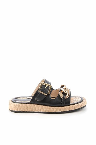 Bambi Women's Black Slippers K04868200009