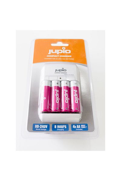 Jupio Jupio Compact 8-hour charger with 4 2500 mAh batteries with slow discharge Direct Power 2 channels
