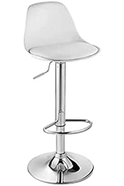 MAPLE HOME DECORATION Maple Home Swivel High Chair Bar Stool Adjustable Up Down Office Restaurant Furniture (WHITE 1 PC)