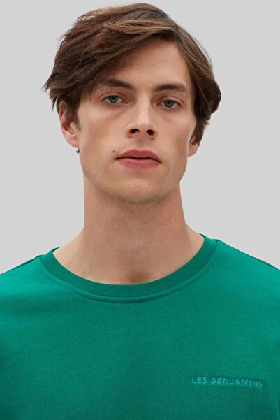 LES BENJAMINS Erkek Sweatshirt Yeşil