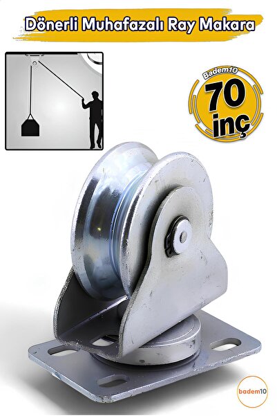 Badem10 Tablalı Kepli Dönerli Oynar Hareketli Başlı Makara Metal Rulman Muhaf...