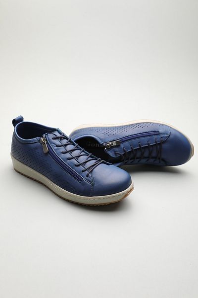 Gondol Pantofi de vară confortabili de zi cu fermoar din piele naturală Zx.2402