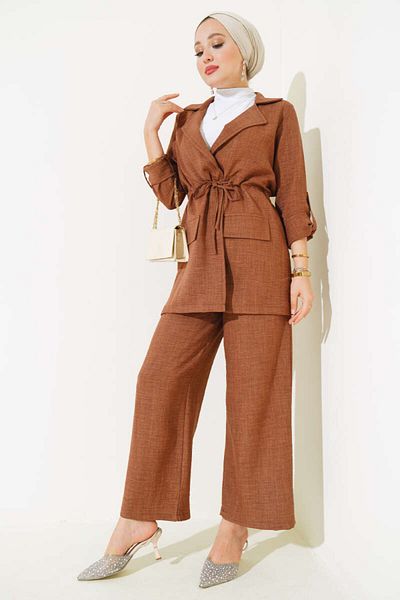 İKLİM LİFE Linen Jacket Trousers Set