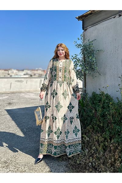 stcococix since 1990 γυναικείο μακρύ φόρεμα από βισκόζη με λαιμόκοψη φόρεμα βισκόζης κατάλληλο για μουσουλμανικό φόρεμα