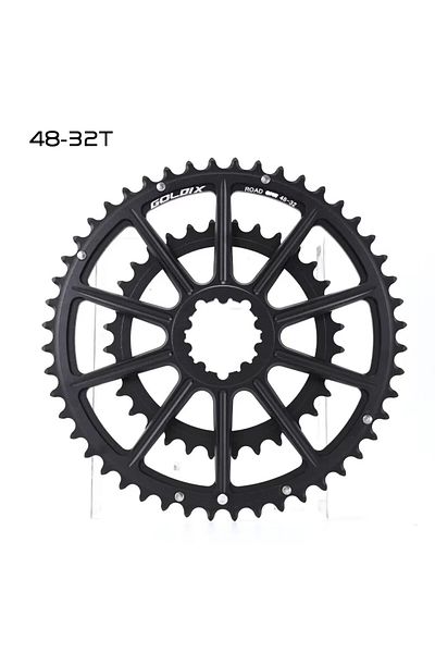 GOLDIX 48-32T GOLDIX 22/20 Speed Double Chainring 50-34T 52-36T 53-39T Direct Mount Chainwheel for 20/22 Sp